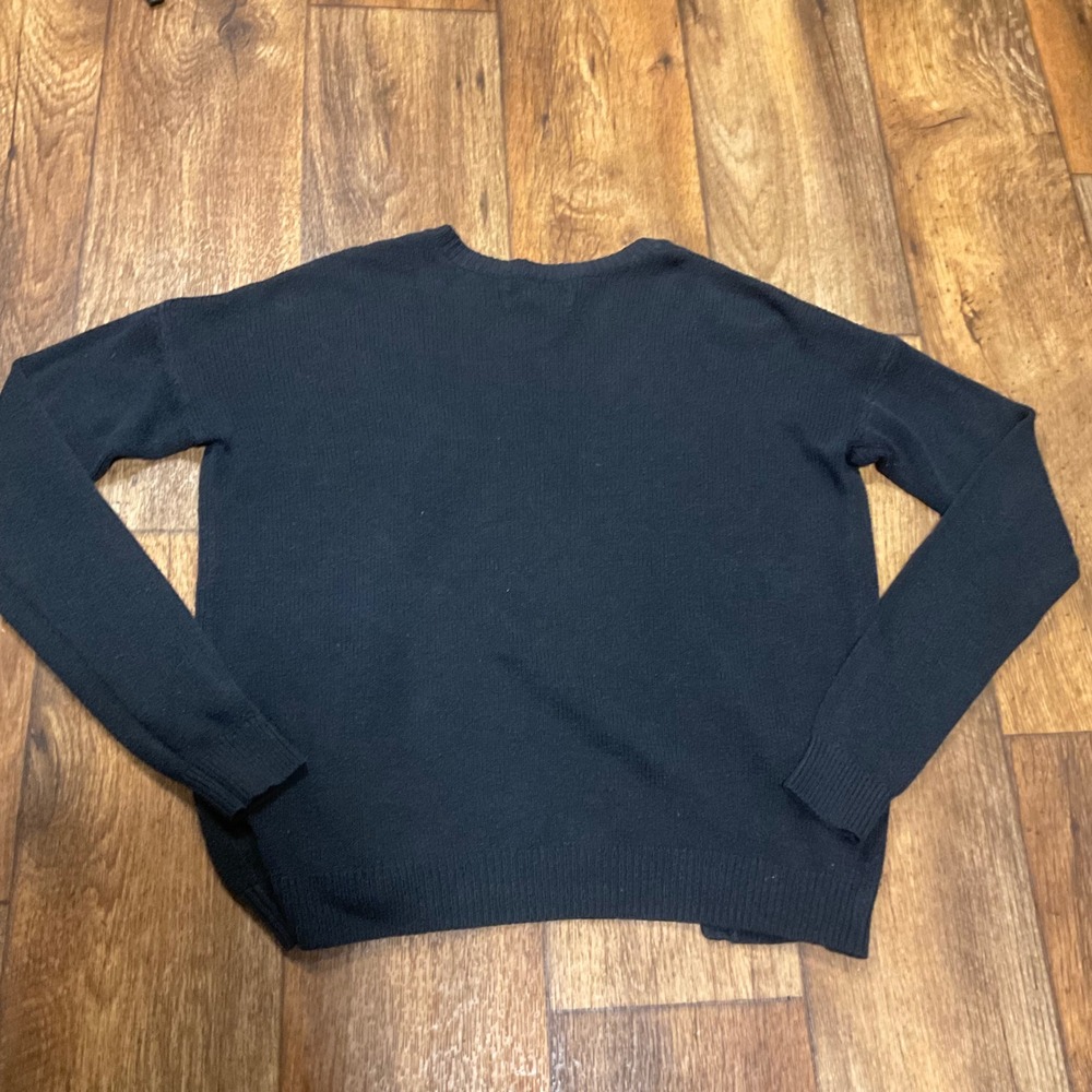 Abercrombie & Fitch Cardigan Size Small Navy Blue Open Front Loo Chest Womens